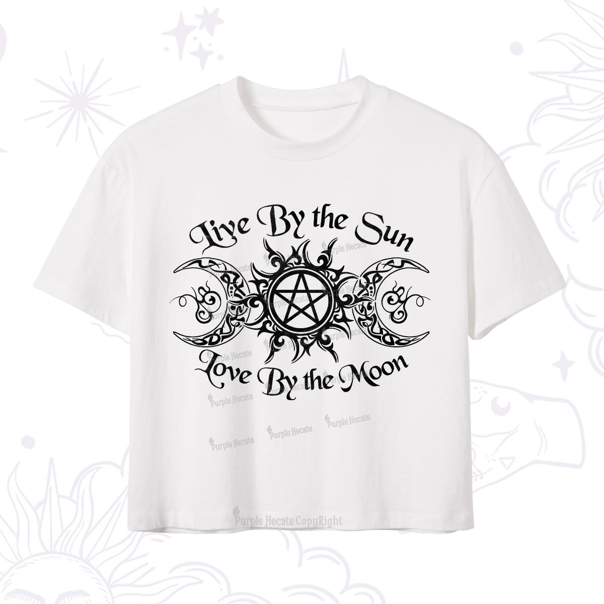 Purplehecate Hecate's Lunar Blessing Crop T-Shirt