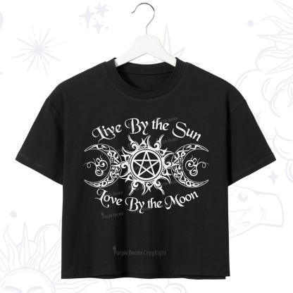 Purplehecate Hecate's Lunar Blessing Crop T-Shirt