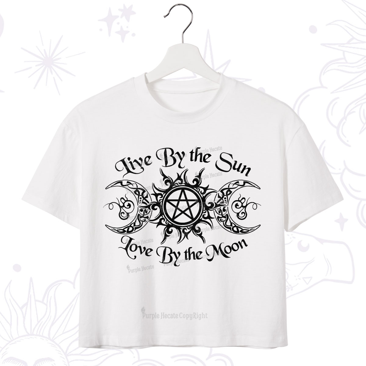 Purplehecate Hecate's Lunar Blessing Crop T-Shirt