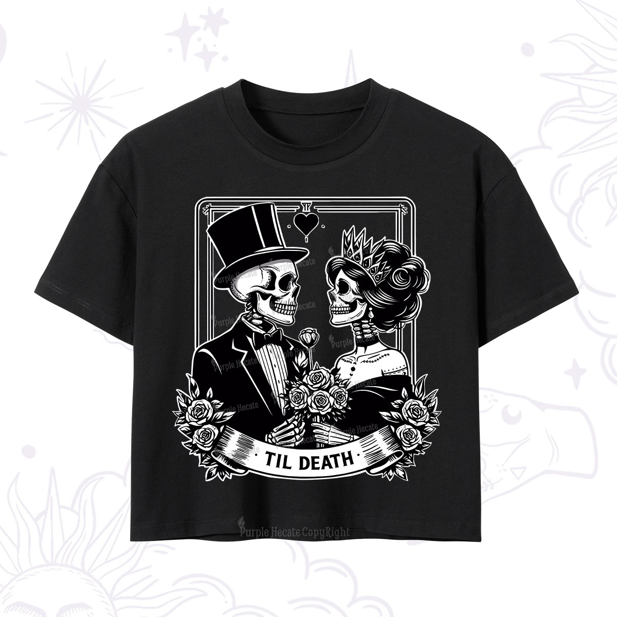 Purplehecate Til Death Crop T-Shirt