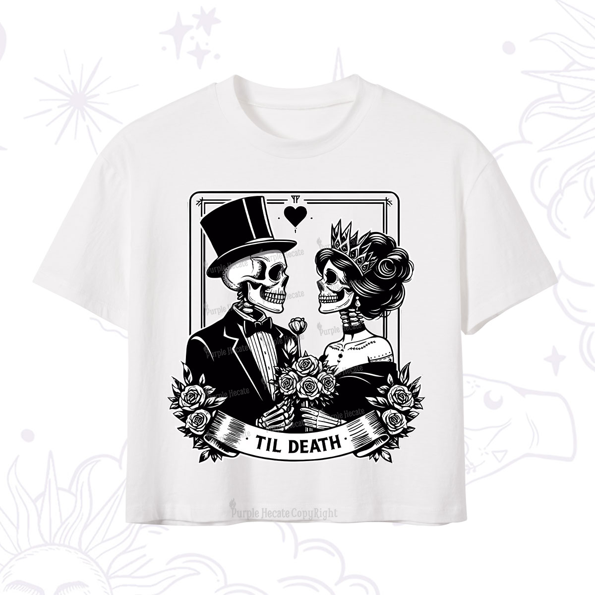 Purplehecate Til Death Crop T-Shirt