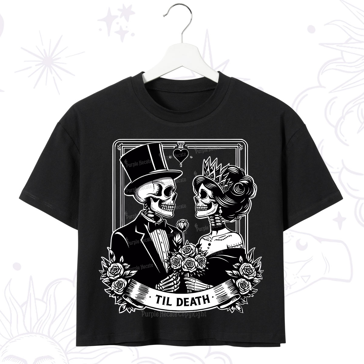 Purplehecate Til Death Crop T-Shirt