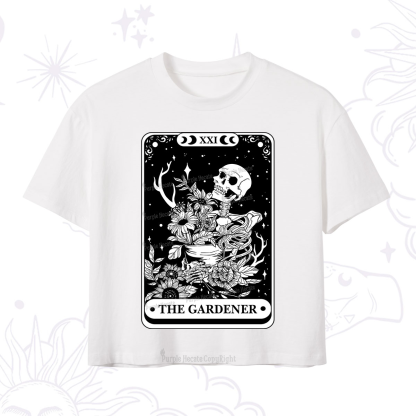 Purplehecate The Gardener Tarot Card Crop T-Shirt