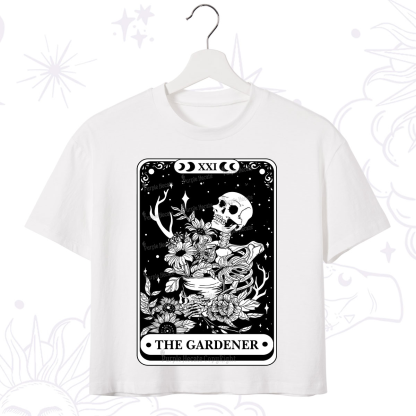 Purplehecate The Gardener Tarot Card Crop T-Shirt