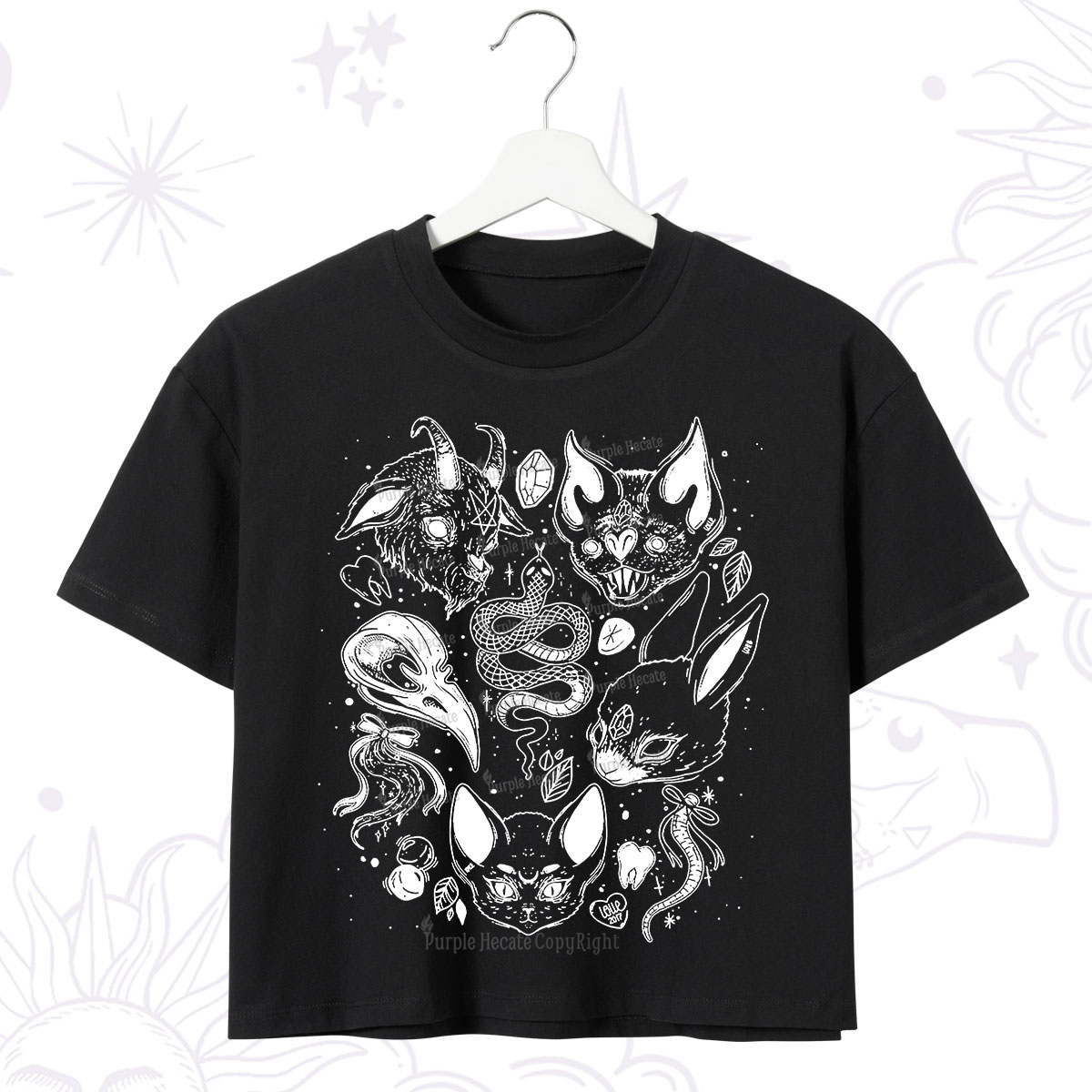 Purplehecate Familiar Spirits Crop T-Shirt