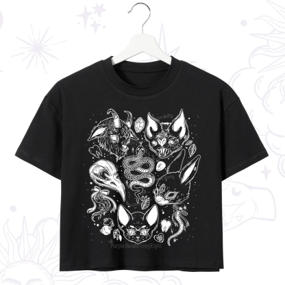 Purplehecate Familiar Spirits Crop T-Shirt