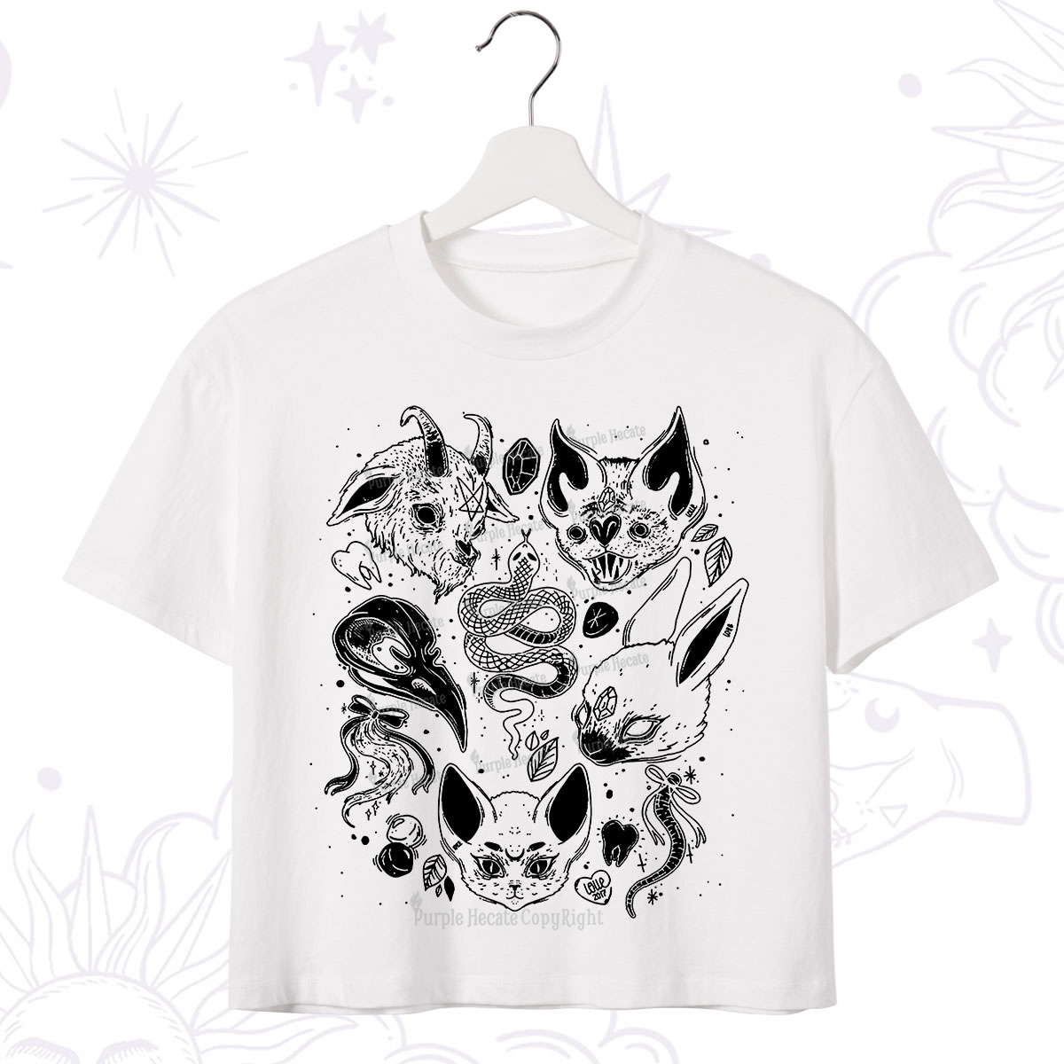 Purplehecate Familiar Spirits Crop T-Shirt