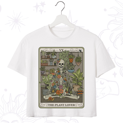 Purplehecate The Plant Lover Tarot Crop T-Shirt