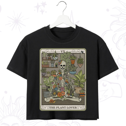 Purplehecate The Plant Lover Tarot Crop T-Shirt
