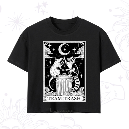 Purplehecate The Team Trash Tarot Crop T-Shirt