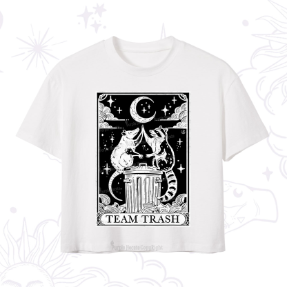 Purplehecate The Team Trash Tarot Crop T-Shirt