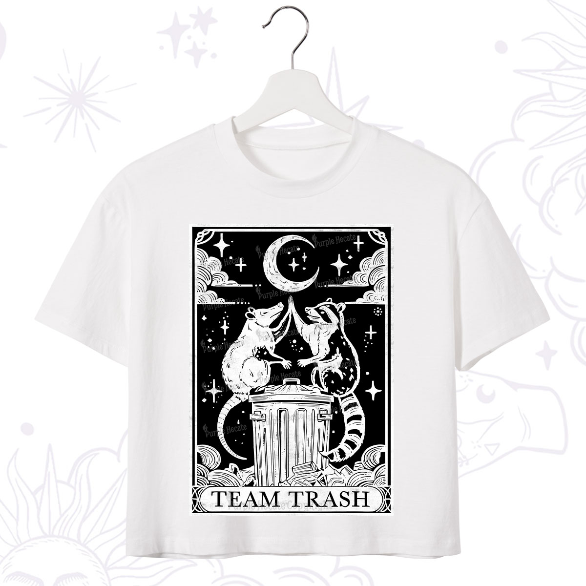 Purplehecate The Team Trash Tarot Crop T-Shirt