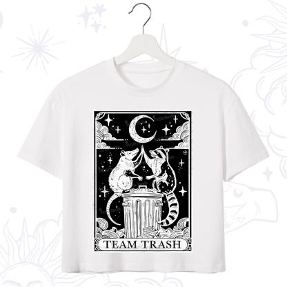 Purplehecate The Team Trash Tarot Crop T-Shirt