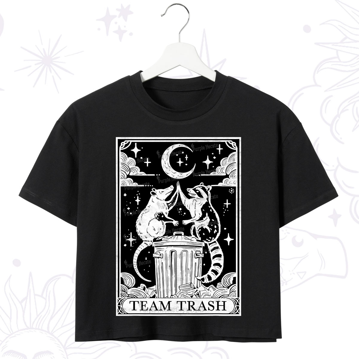 Purplehecate The Team Trash Tarot Crop T-Shirt
