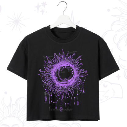 Purplehecate Starry Eye Crop T-Shirt