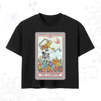 Purplehecate The Gardener Tarot Crop T-Shirt