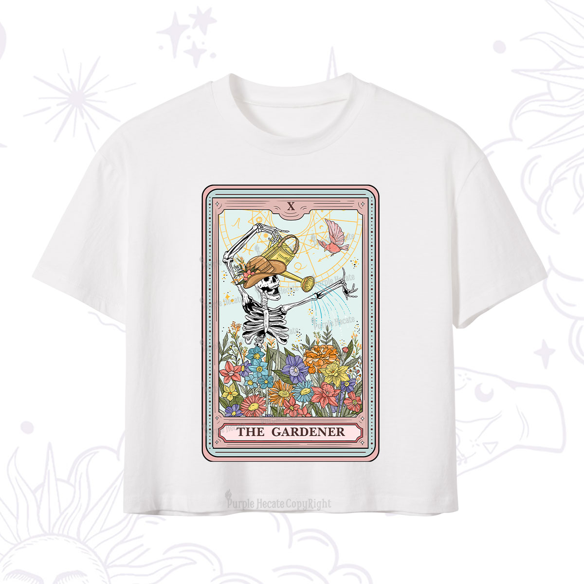 Purplehecate The Gardener Tarot Crop T-Shirt