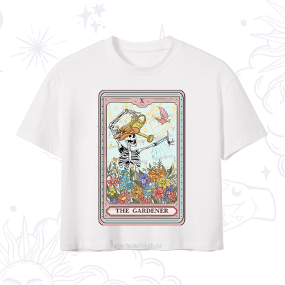 Purplehecate The Gardener Tarot Crop T-Shirt