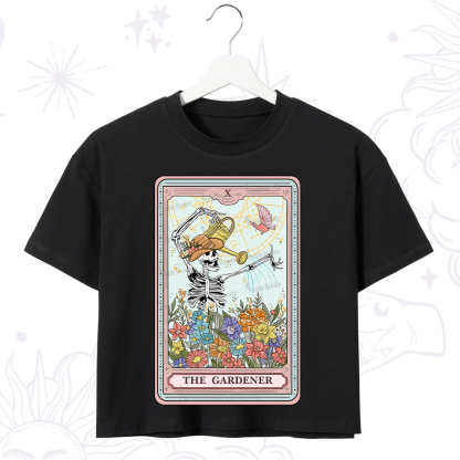 Purplehecate The Gardener Tarot Crop T-Shirt