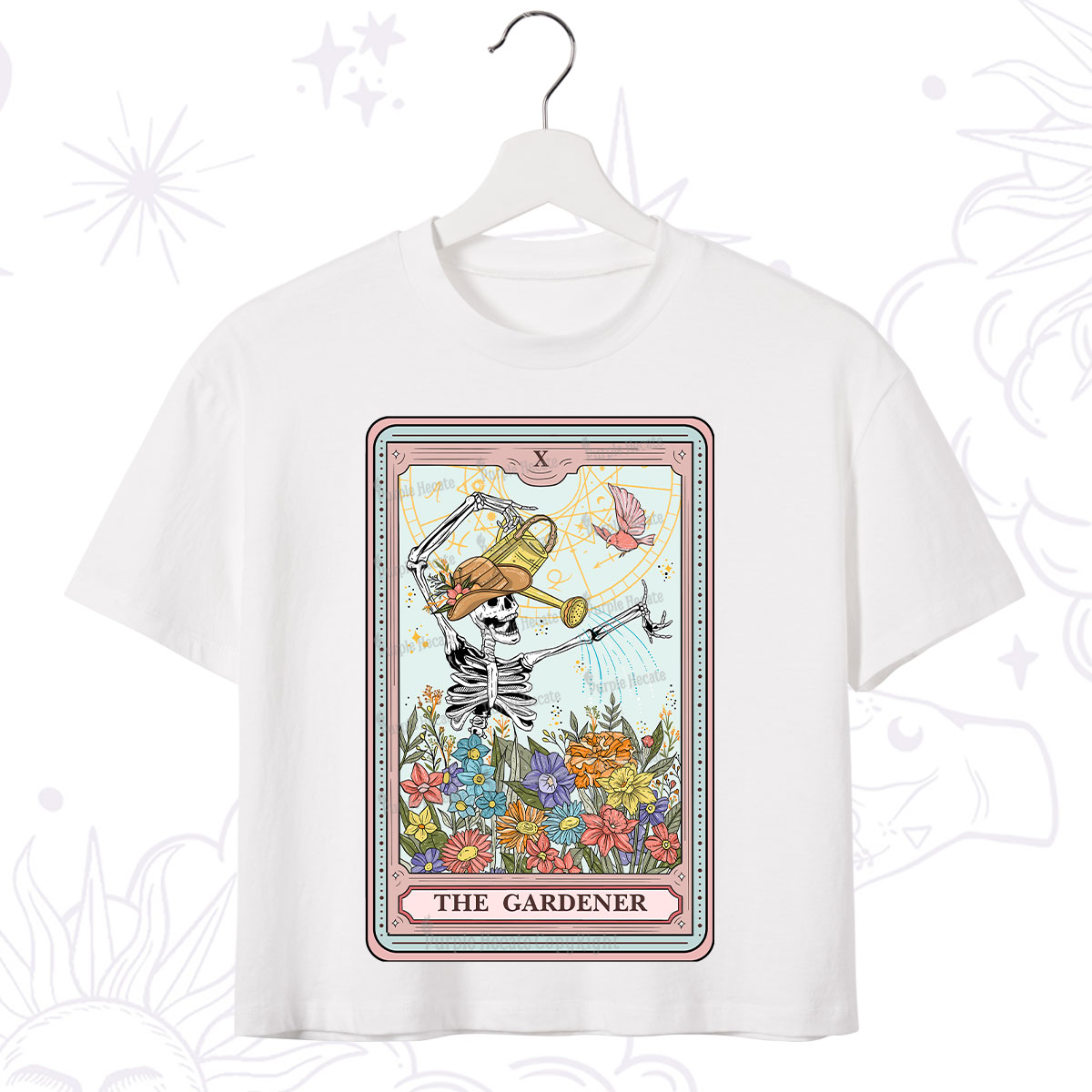 Purplehecate The Gardener Tarot Crop T-Shirt