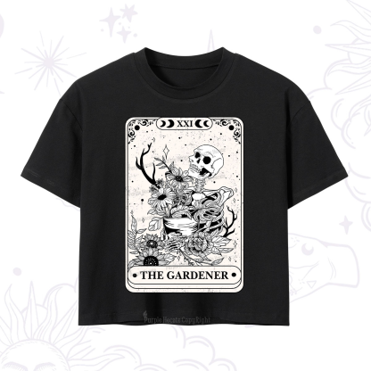 Purplehecate The Gardener Tarot Crop T-Shirt