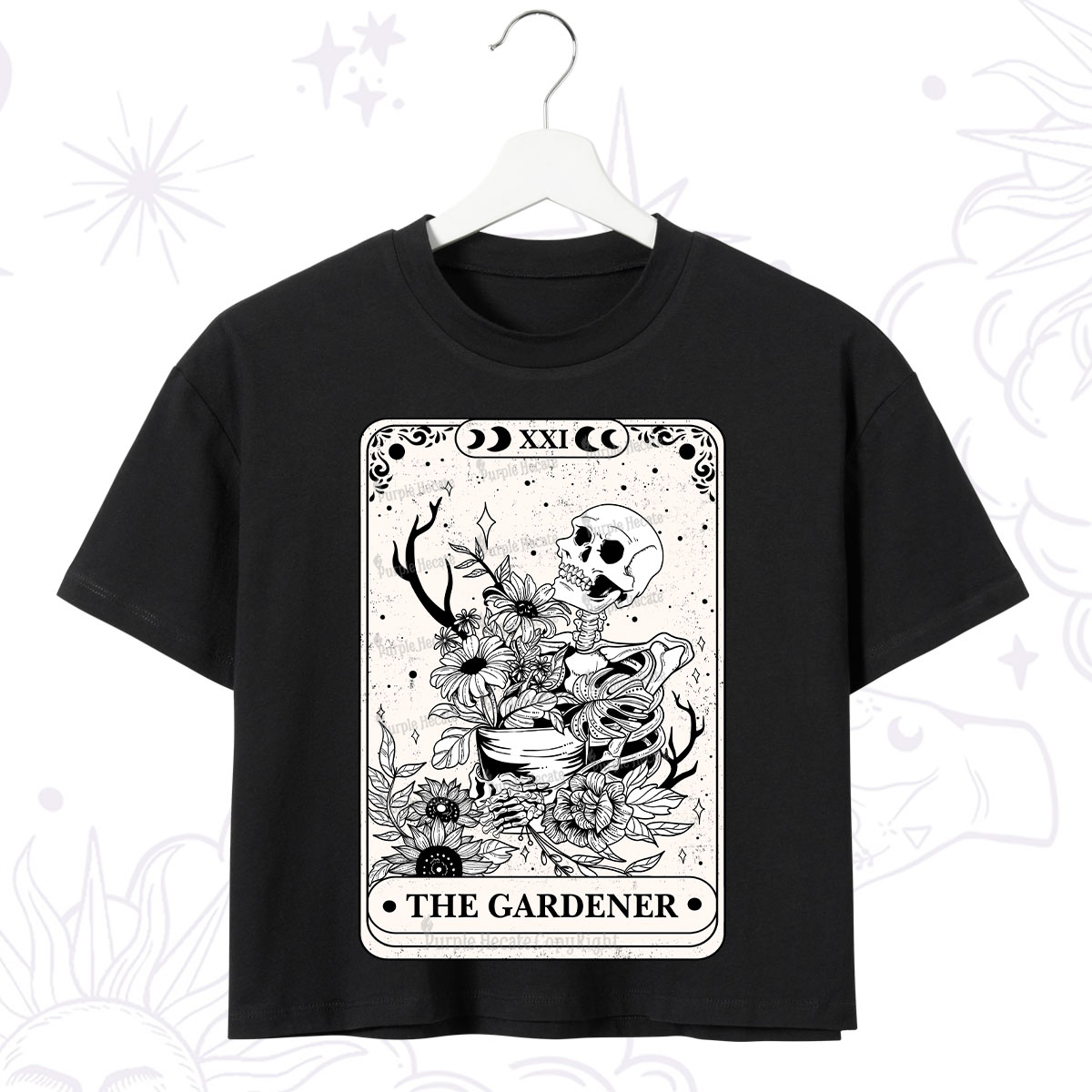 Purplehecate The Gardener Tarot Crop T-Shirt