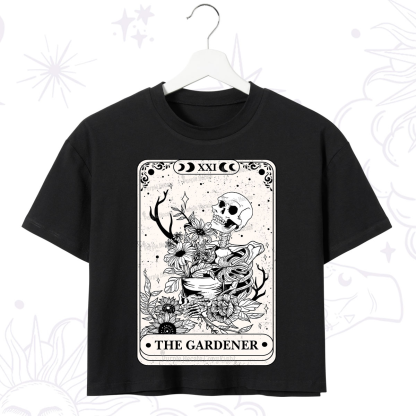 Purplehecate The Gardener Tarot Crop T-Shirt