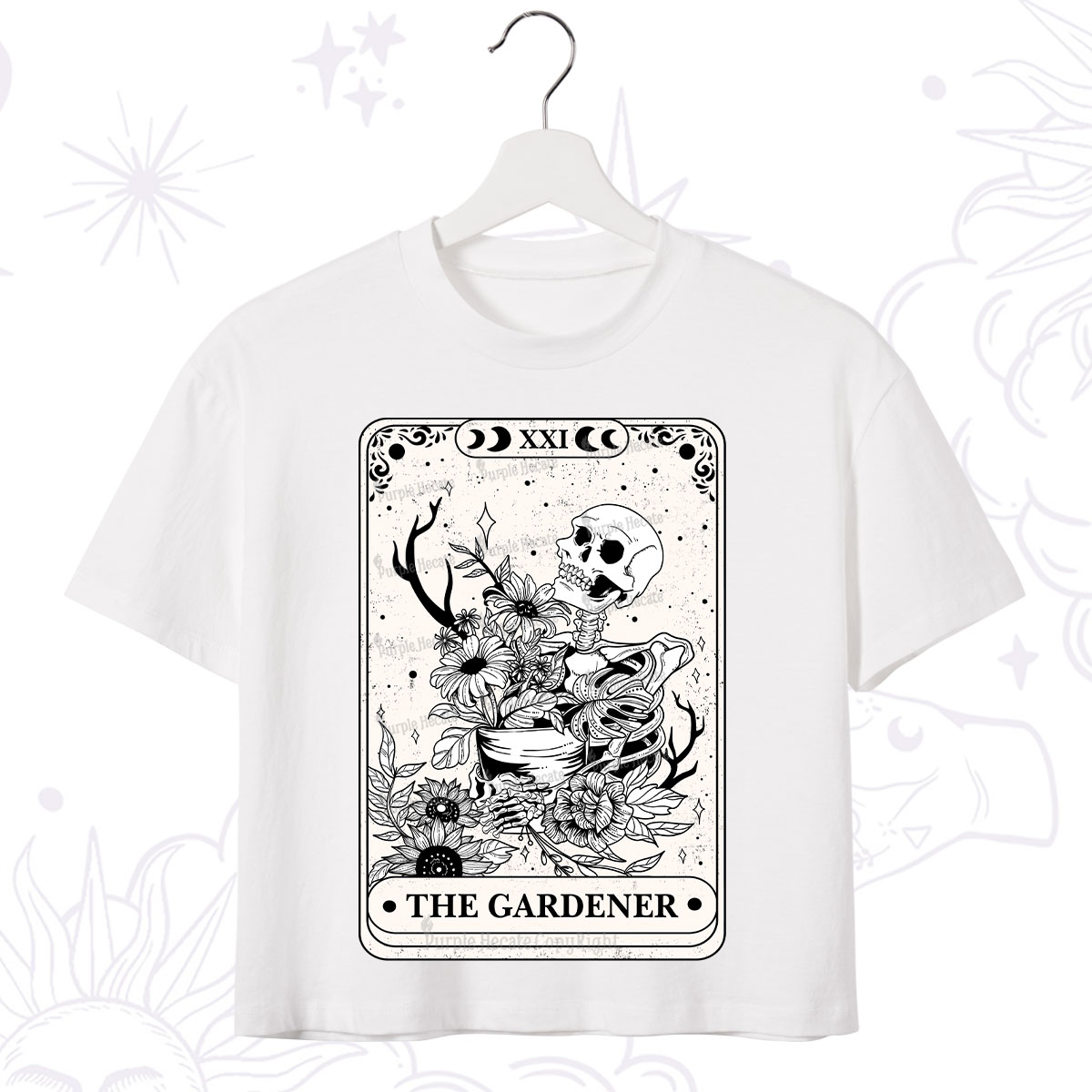 Purplehecate The Gardener Tarot Crop T-Shirt