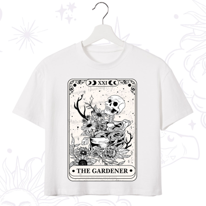 Purplehecate The Gardener Tarot Crop T-Shirt