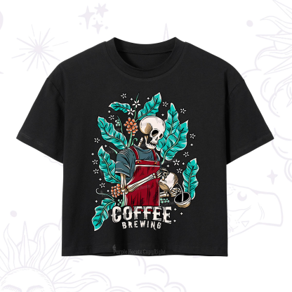 Purplehecate Coffee Brewing Crop T-Shirt