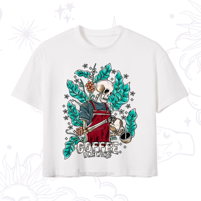 Purplehecate Coffee Brewing Crop T-Shirt