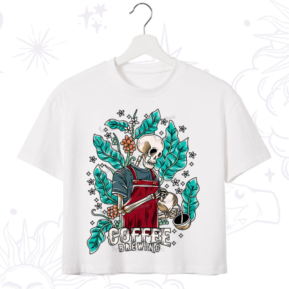 Purplehecate Coffee Brewing Crop T-Shirt