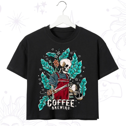 Purplehecate Coffee Brewing Crop T-Shirt
