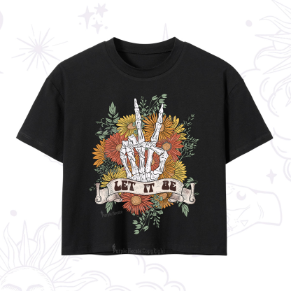 Purplehecate Letting Go Bravely Crop T-Shirt