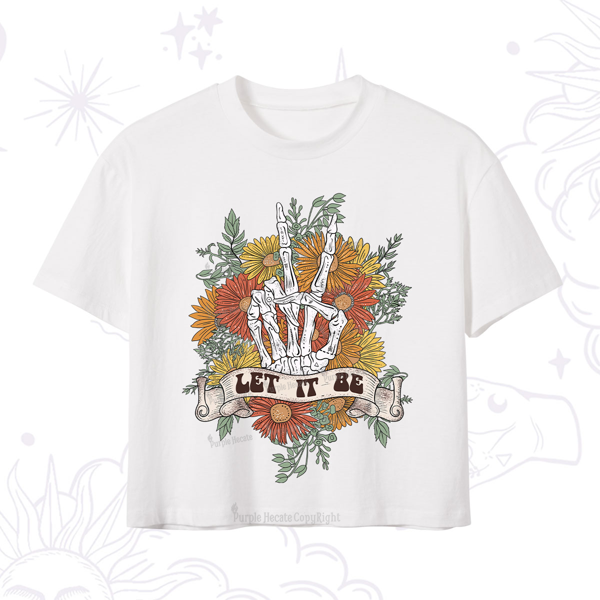 Purplehecate Letting Go Bravely Crop T-Shirt