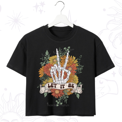 Purplehecate Letting Go Bravely Crop T-Shirt