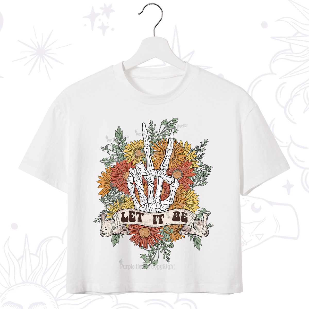 Purplehecate Letting Go Bravely Crop T-Shirt