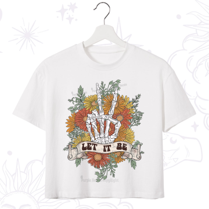 Purplehecate Letting Go Bravely Crop T-Shirt