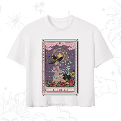 Purplehecate The Witch Tarot Crop T-Shirt