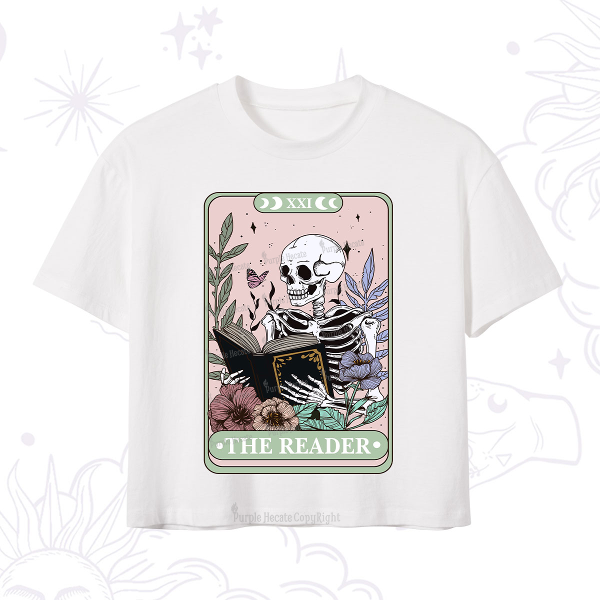 Purplehecate The Reader's Tarot Crop T-Shirt