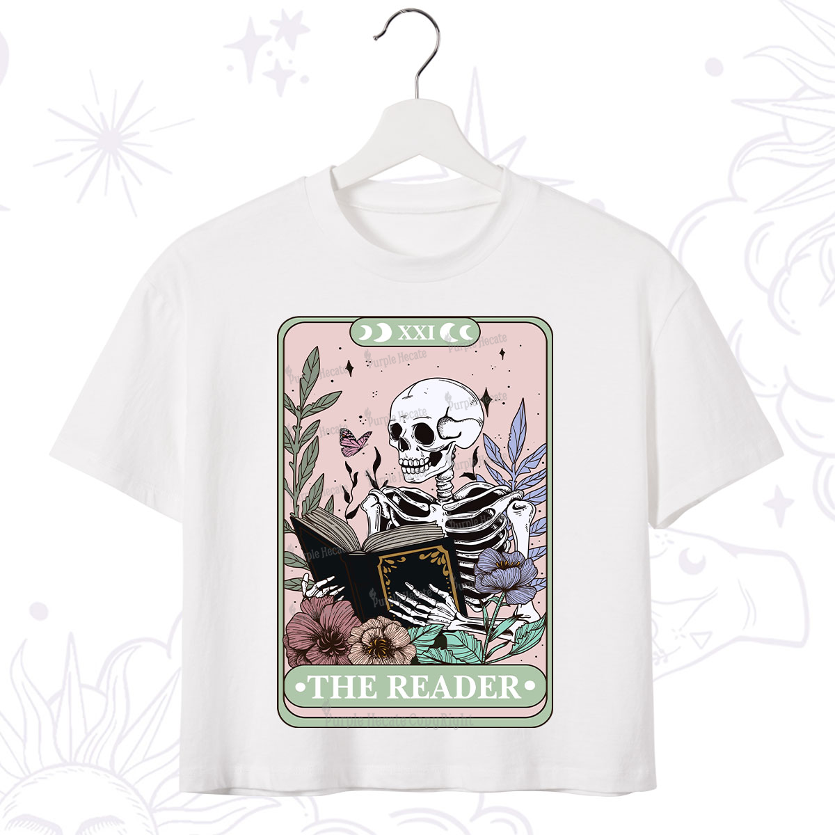 Purplehecate The Reader's Tarot Crop T-Shirt
