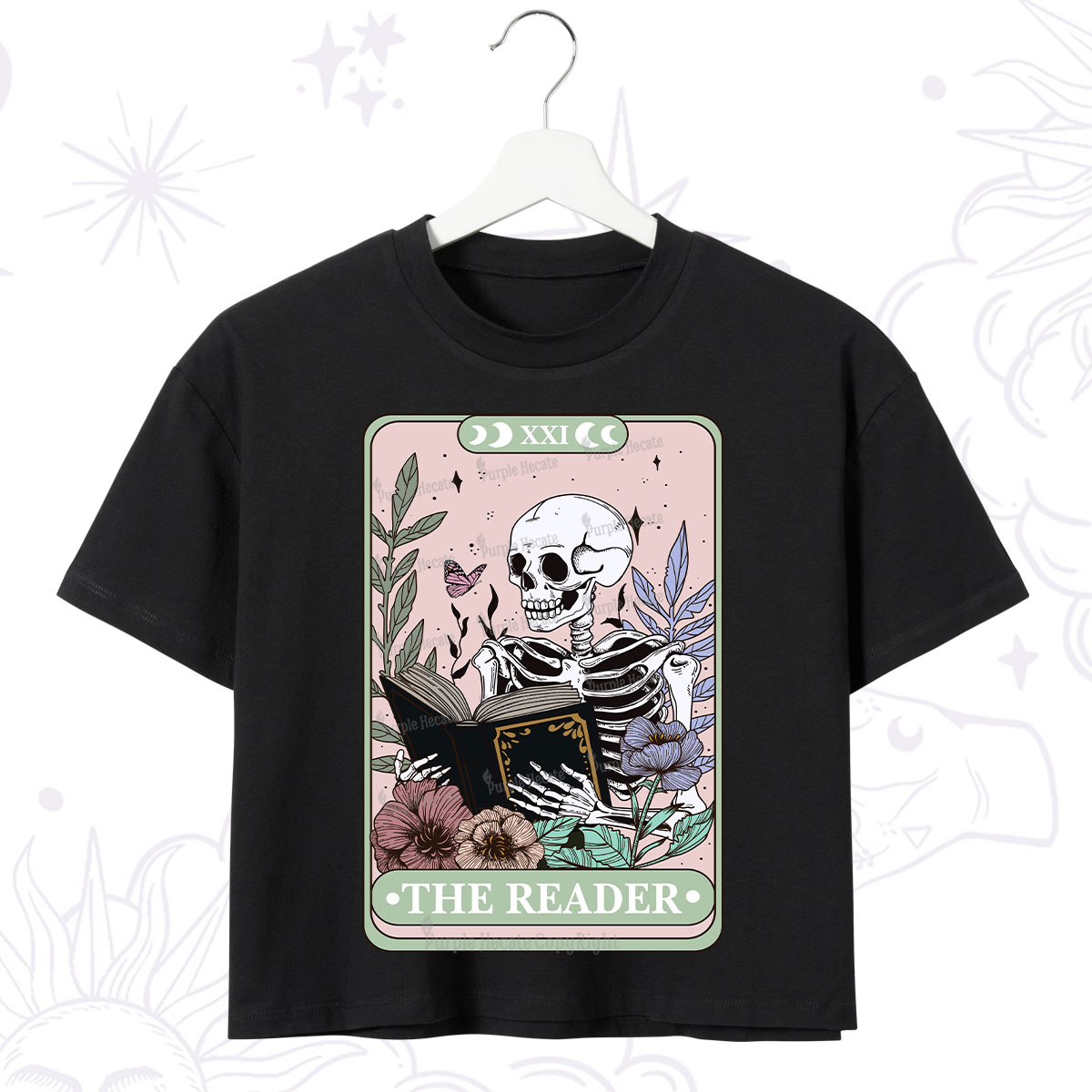 Purplehecate The Reader's Tarot Crop T-Shirt
