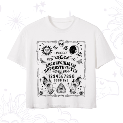 Purplehecate Ouija Board Crop T-Shirt