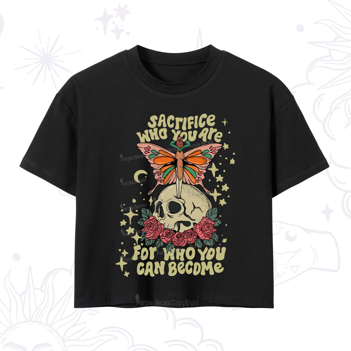 Purplehecate For Who You Can Become Crop T-Shirt