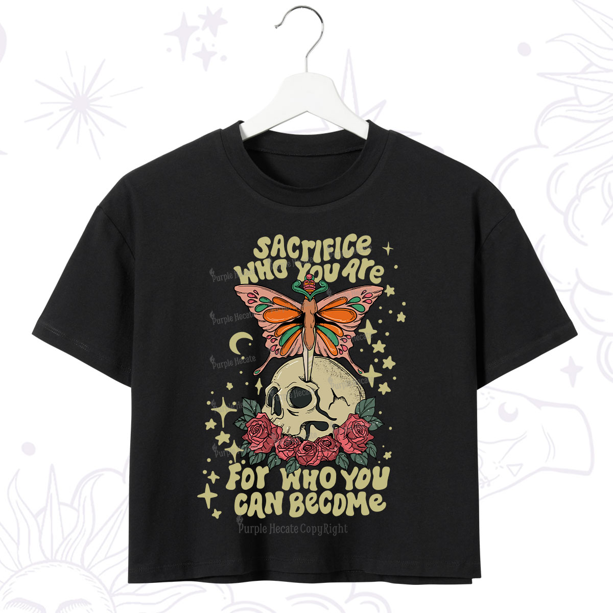Purplehecate For Who You Can Become Crop T-Shirt