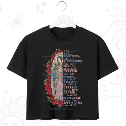 Purplehecate Biblical Blessings Crop T-Shirt