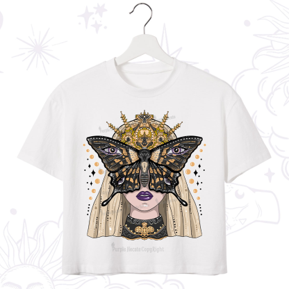 Purplehecate Butterfly Witchy Crop T-Shirt