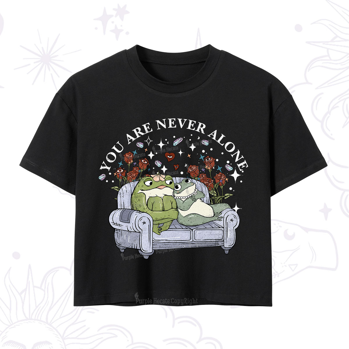 Purplehecate The Audacity Tarot Card Crop T-Shirt