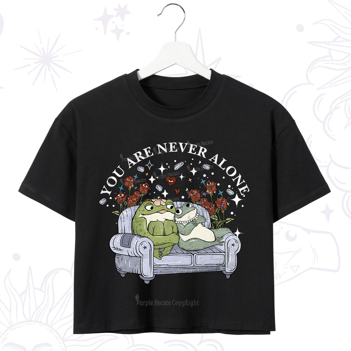 Purplehecate The Audacity Tarot Card Crop T-Shirt