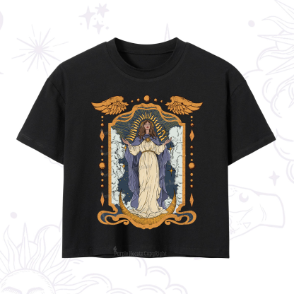 Purplehecate Holy Guardian Crop T-Shirt